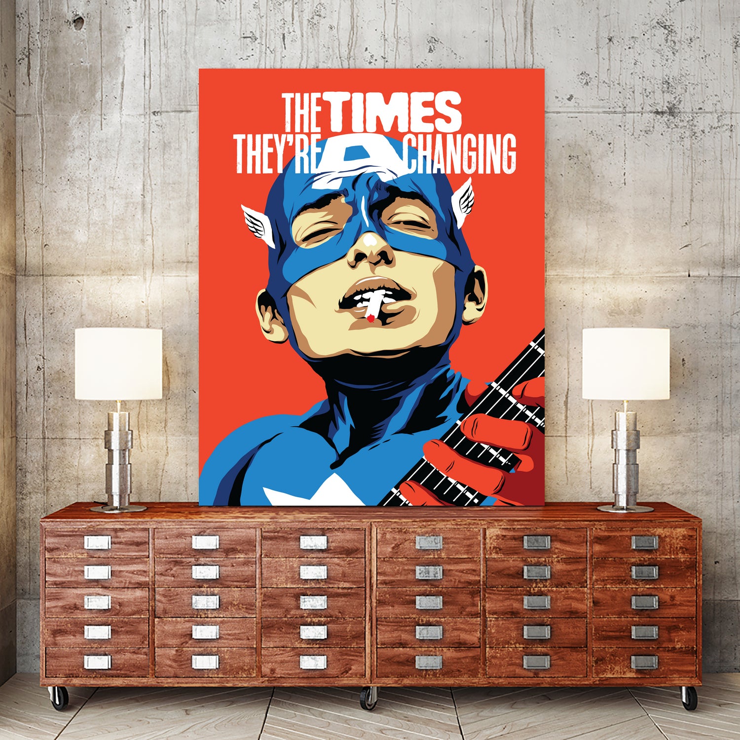 The Times They're A Changing by Bily Mariano da Luz on GIANT ART - red digital painting