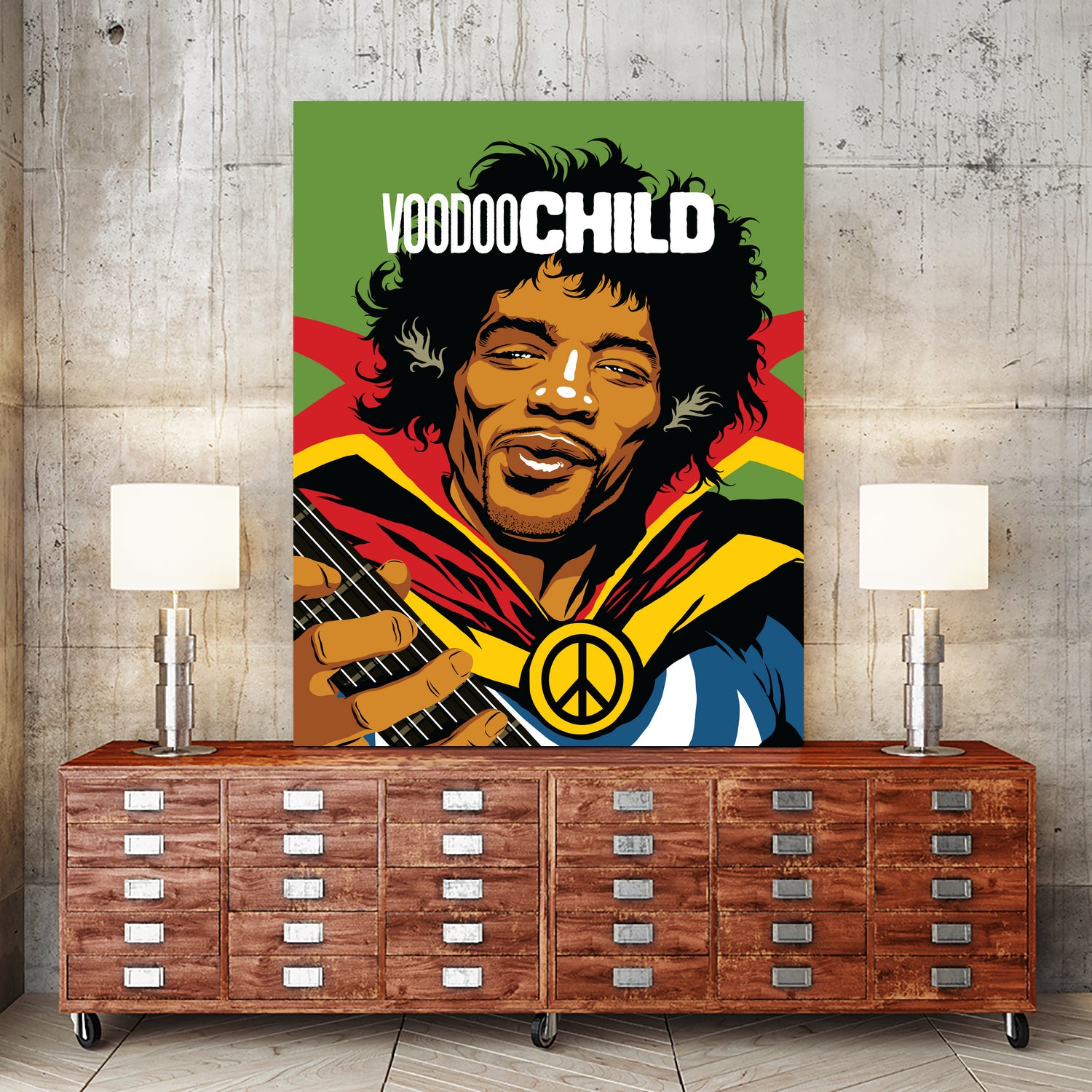 Vodoo Child by Bily Mariano da Luz on GIANT ART - green digital painting