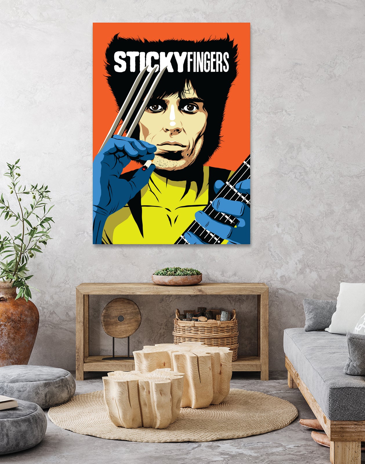Sticky Fingers by Bily Mariano da Luz on GIANT ART - orange digital painting