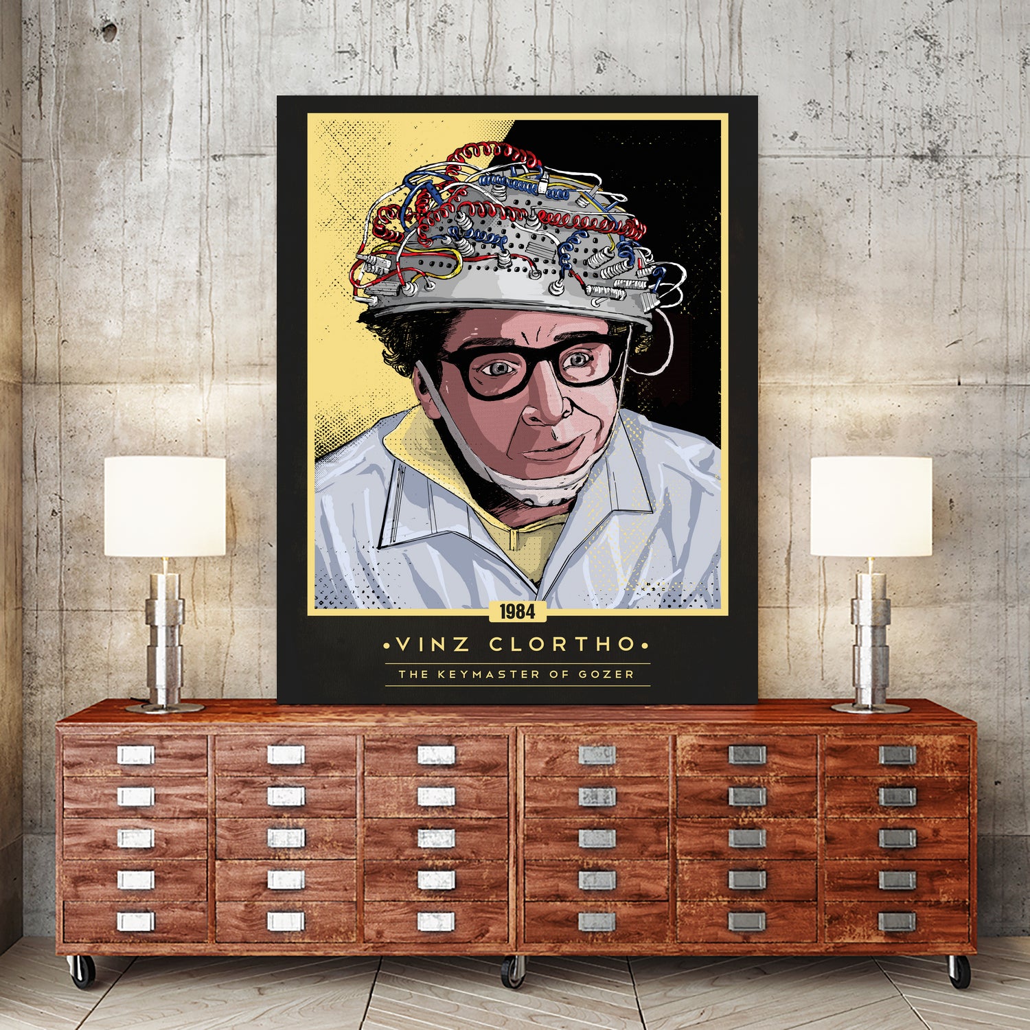 Vinz Clortho The Keymaster of Gozer by Francesca Blè on GIANT ART - white digital painting