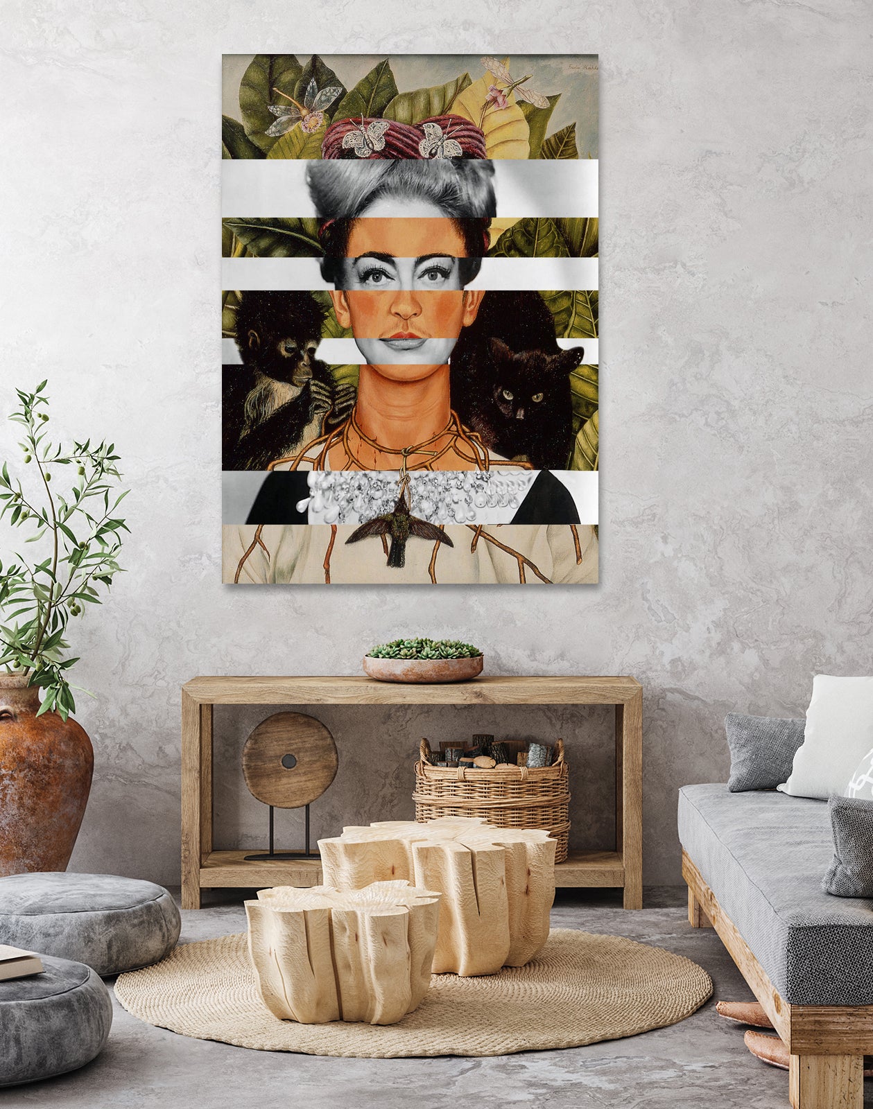 LEARN TO FEEL - Pop Retro Collage, Mashup, Pop Art by Luigi Tarini on GIANT ART - orange photo manipulation