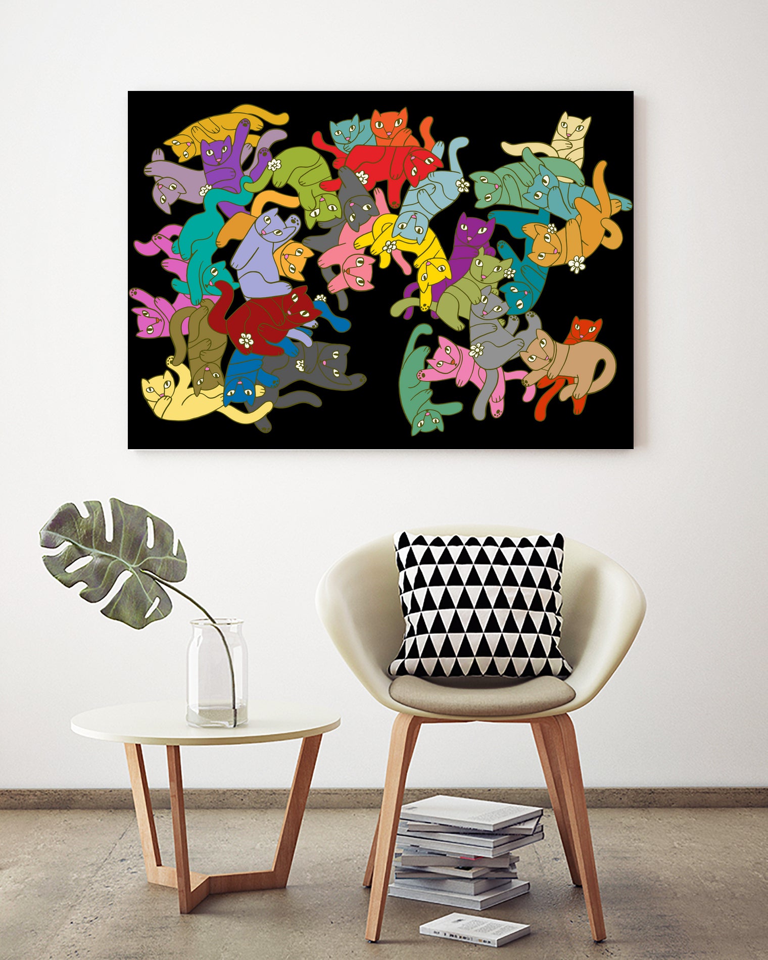 When the Dog's Away by Wendy Walters on GIANT ART - red digital painting