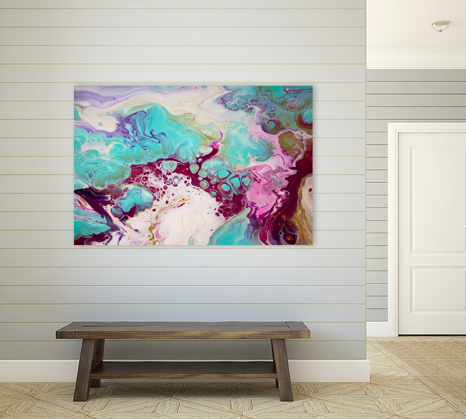 Storm Clouds by L. Renee Jones on GIANT ART - blue mixed media