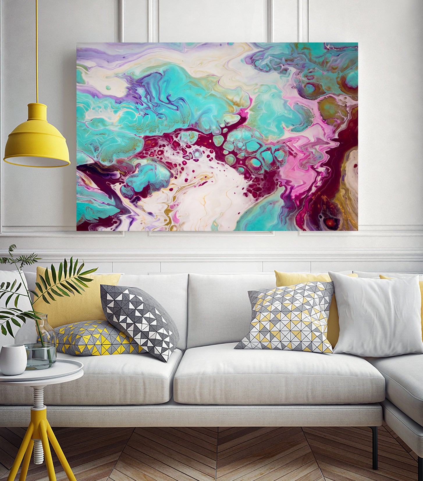 Storm Clouds by L. Renee Jones on GIANT ART - blue mixed media