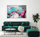 Storm Clouds by L. Renee Jones on GIANT ART - blue mixed media