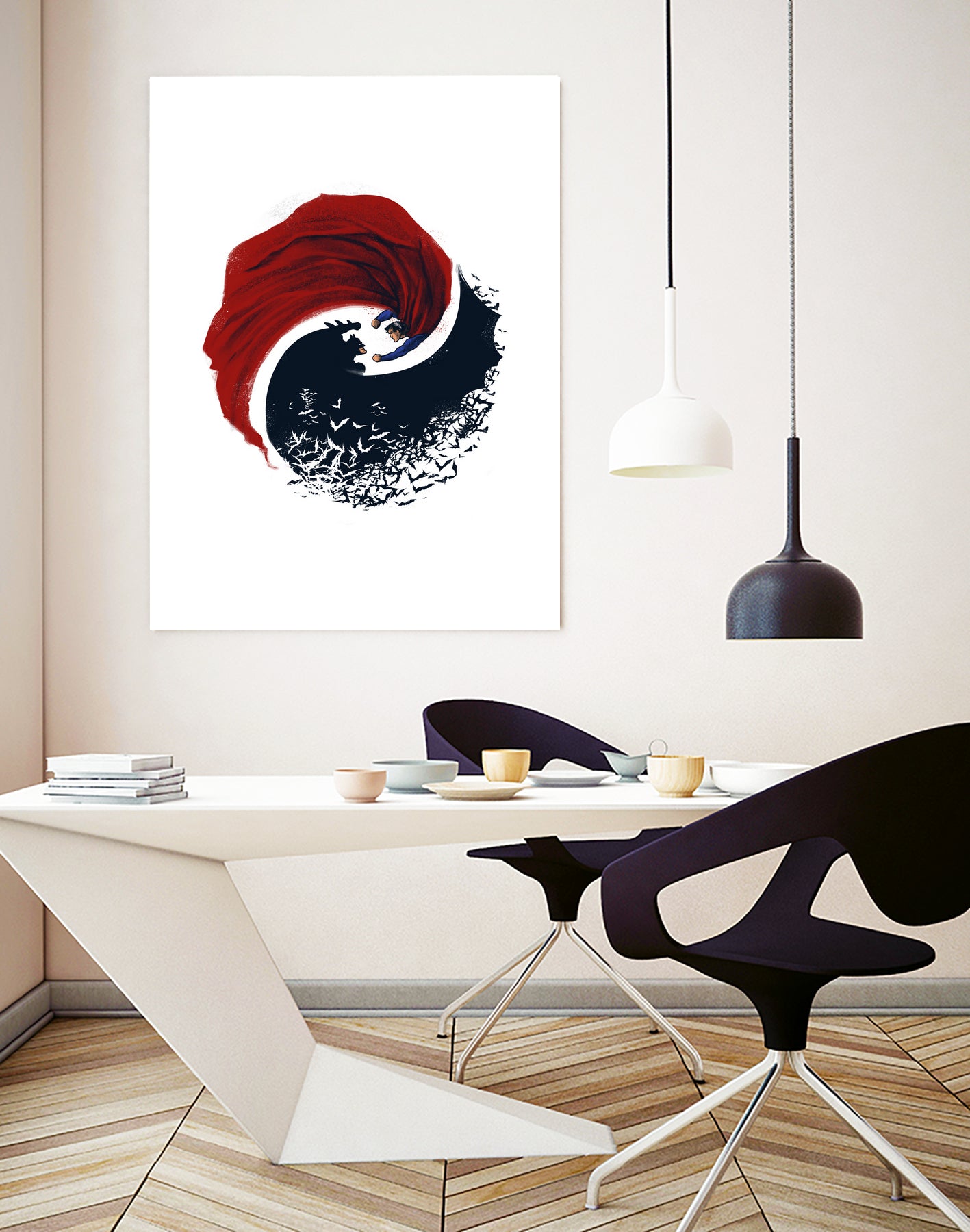 Day vs Knight by Vincent Trinidad on GIANT ART - white digital painting