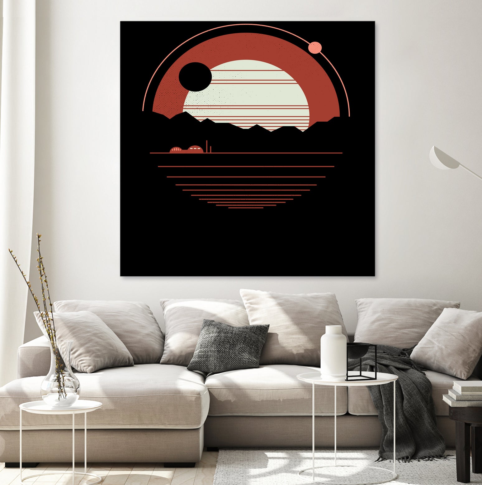 Solitude by Rick Crane on GIANT ART - red vector illustration