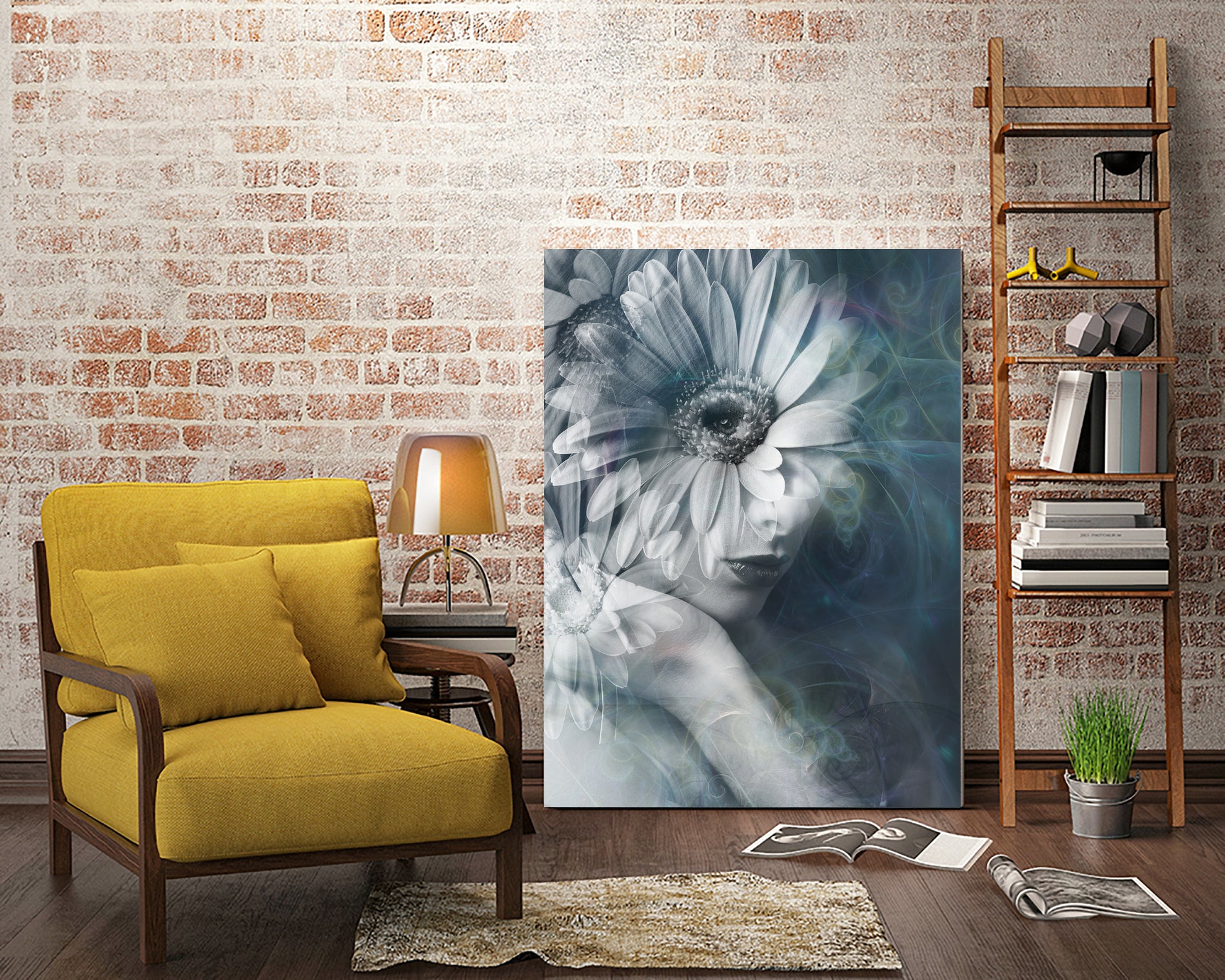 Flower power by Tania Amrein on GIANT ART - gray photo manipulation