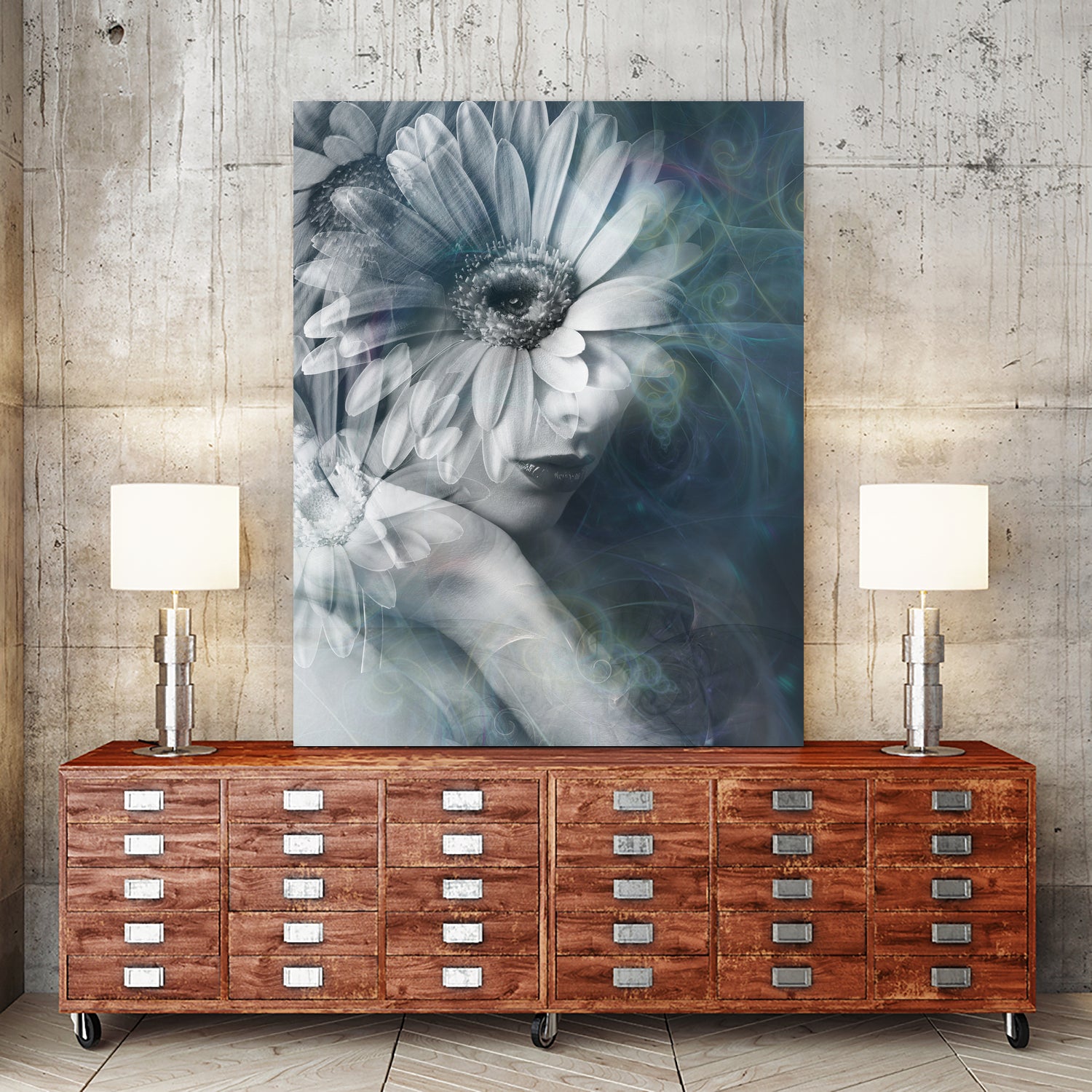 Flower power by Tania Amrein on GIANT ART - gray photo manipulation