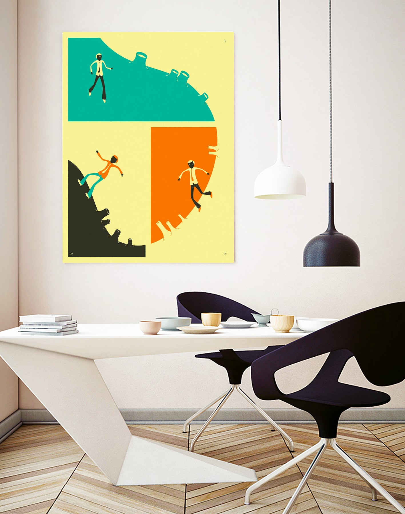 Walking Around by Jazzberry Blue on GIANT ART - orange vector illustration