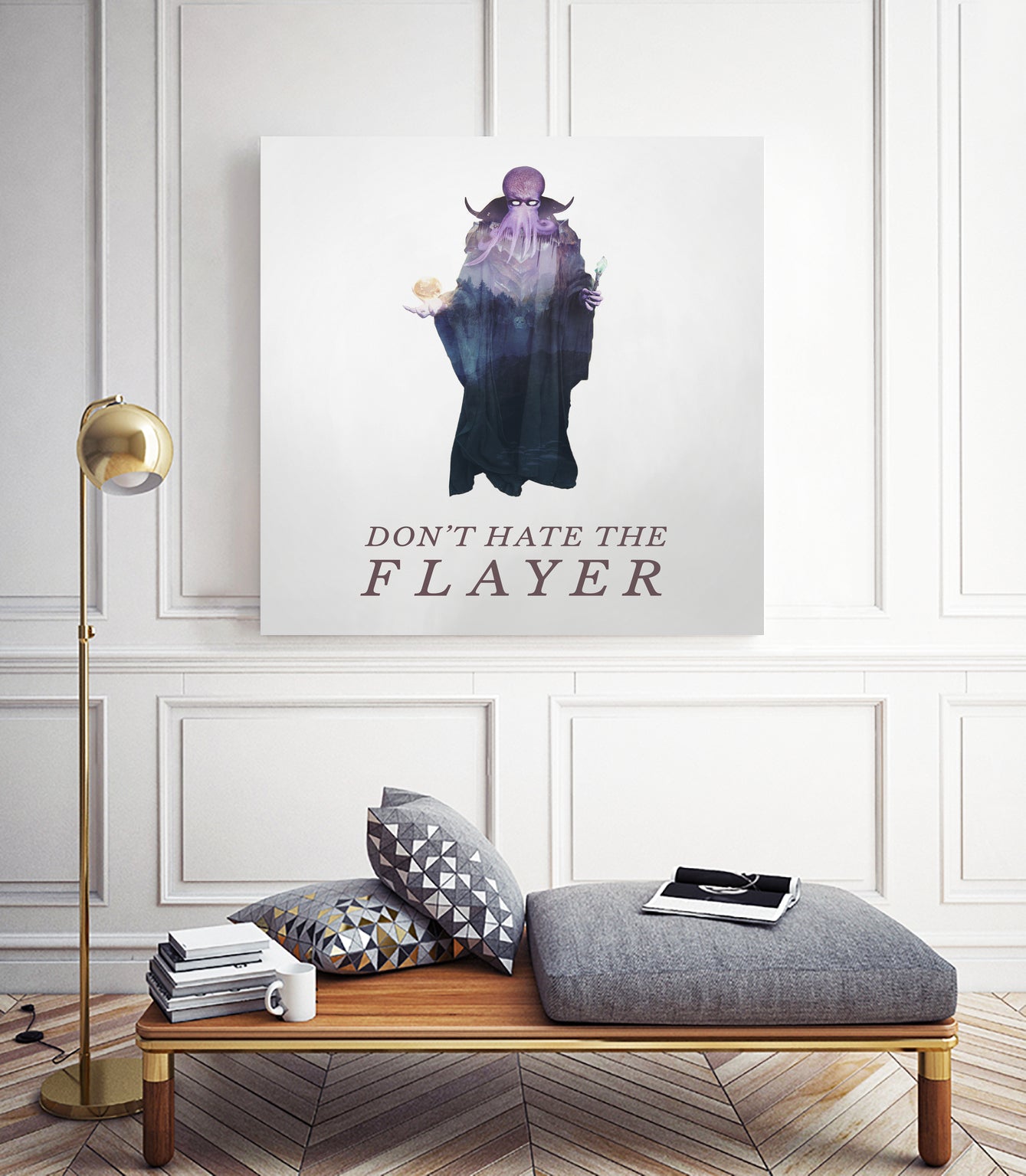 Don't Hate The Flayer by Andy Wynn on GIANT ART - fuchsia character design