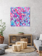 Lovely geometric #13 by Amir Faysal on GIANT ART - pink digital drawing