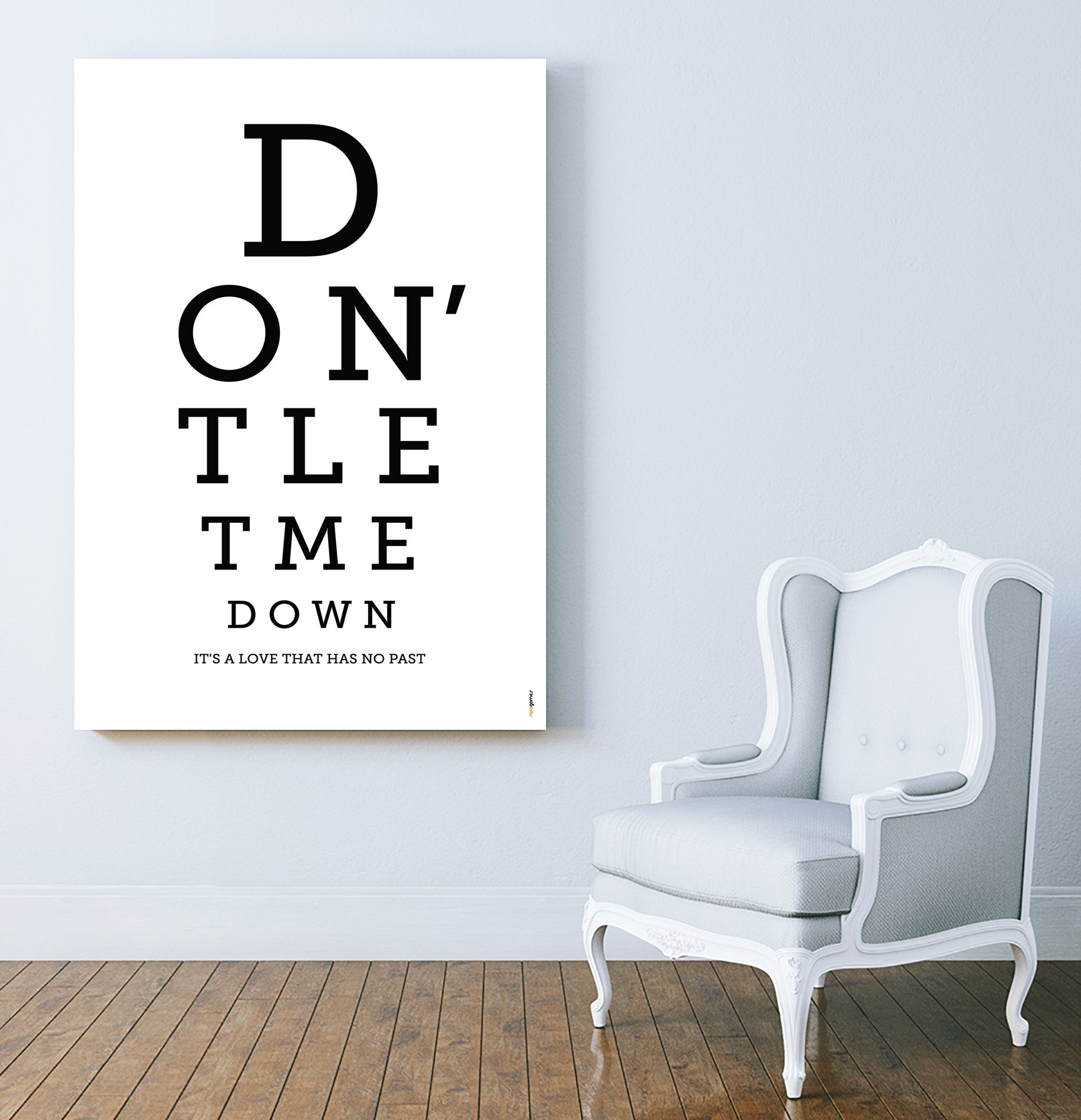 Don't Let Me Down The Beatles by Rafael Gomes on GIANT ART - white typography