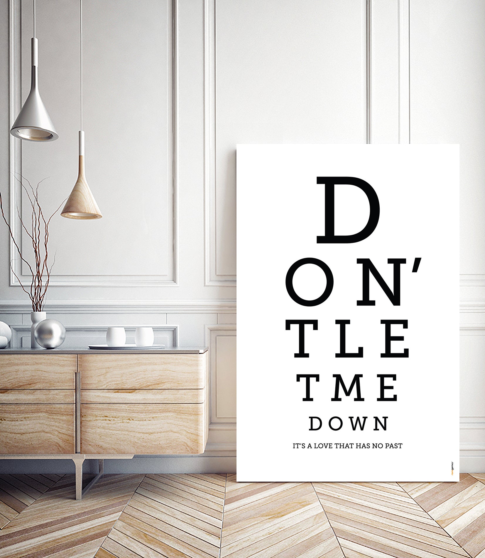 Don't Let Me Down The Beatles by Rafael Gomes on GIANT ART - white typography
