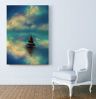 Water mirror by Elena Bragioto on GIANT ART - blue digital painting