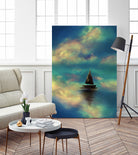 Water mirror by Elena Bragioto on GIANT ART - blue digital painting