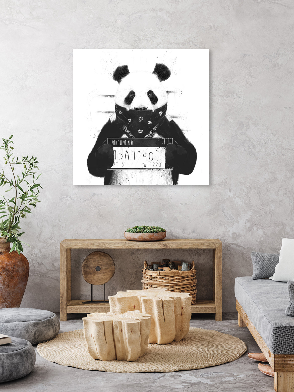 Bad panda by Solti Balázs on GIANT ART - white digital drawing