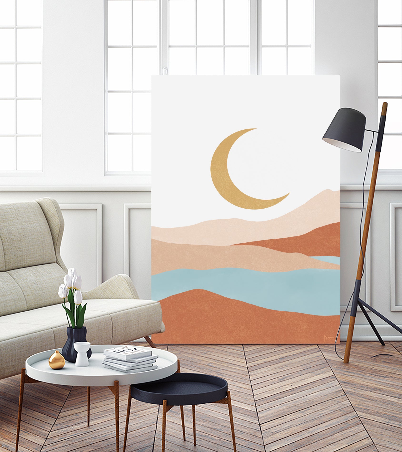 Desert Mountains II by Digital Canvas on GIANT ART - illustration