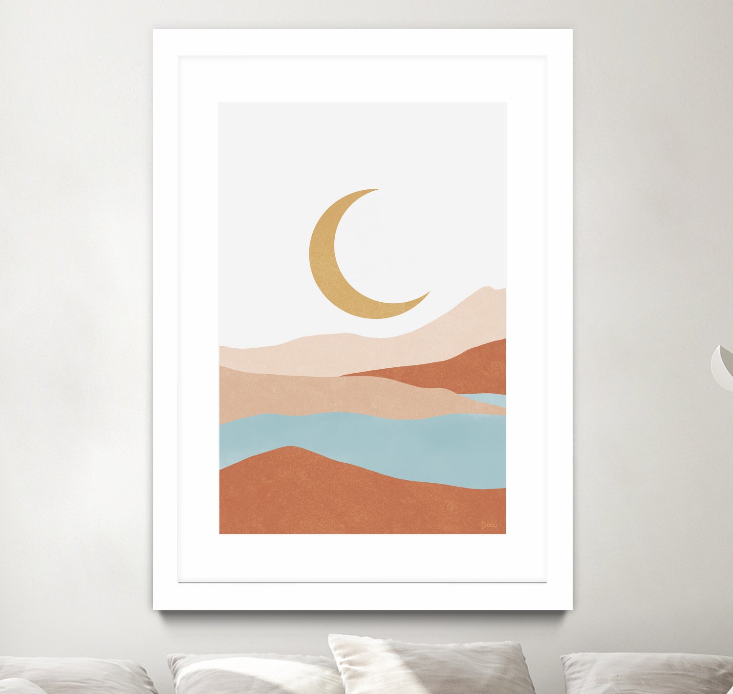 Desert Mountains II by Digital Canvas on GIANT ART - illustration