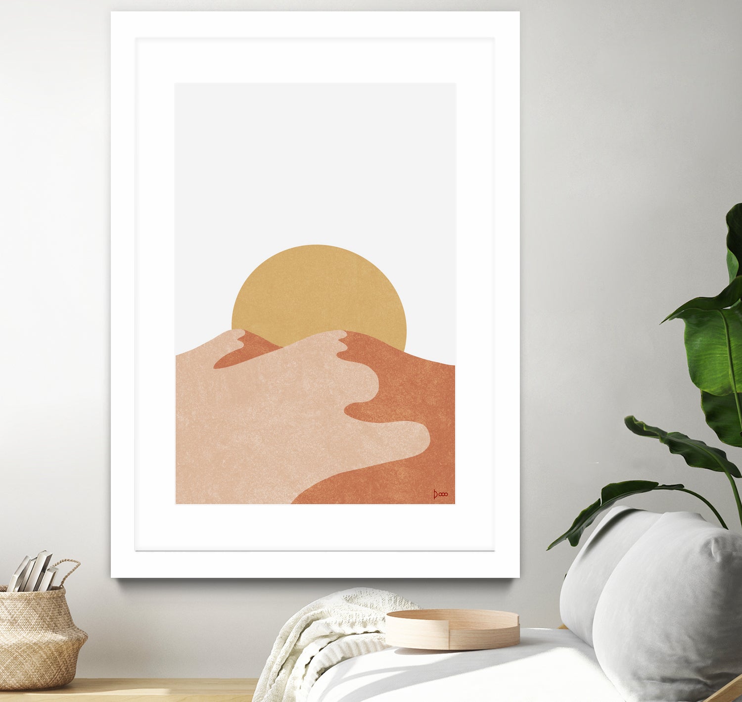 Desert Moutains IV by Digital Canvas on GIANT ART - orange digital