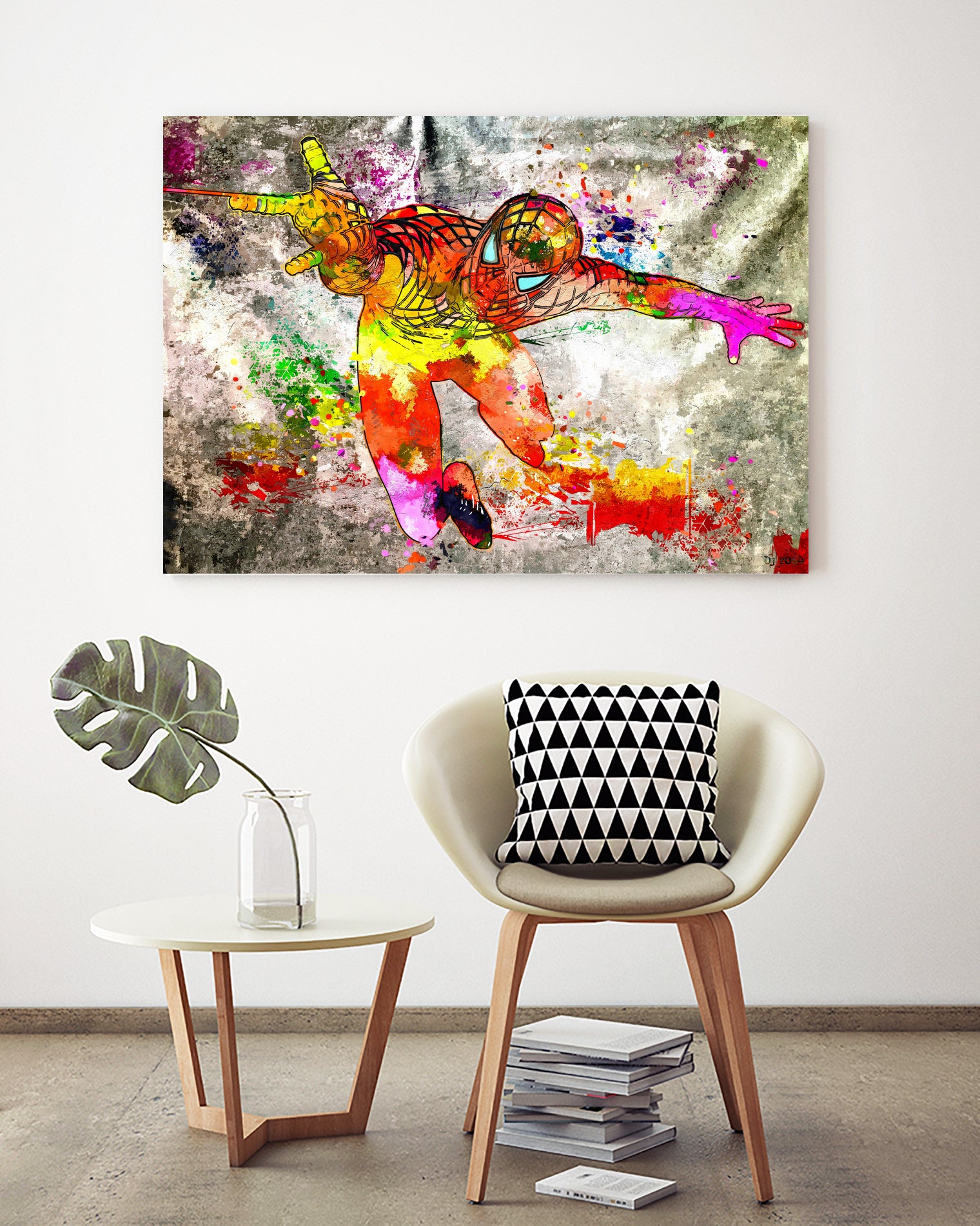 The Amazing Spider-Man Grunge by Daniel Janda on GIANT ART - blue digital painting