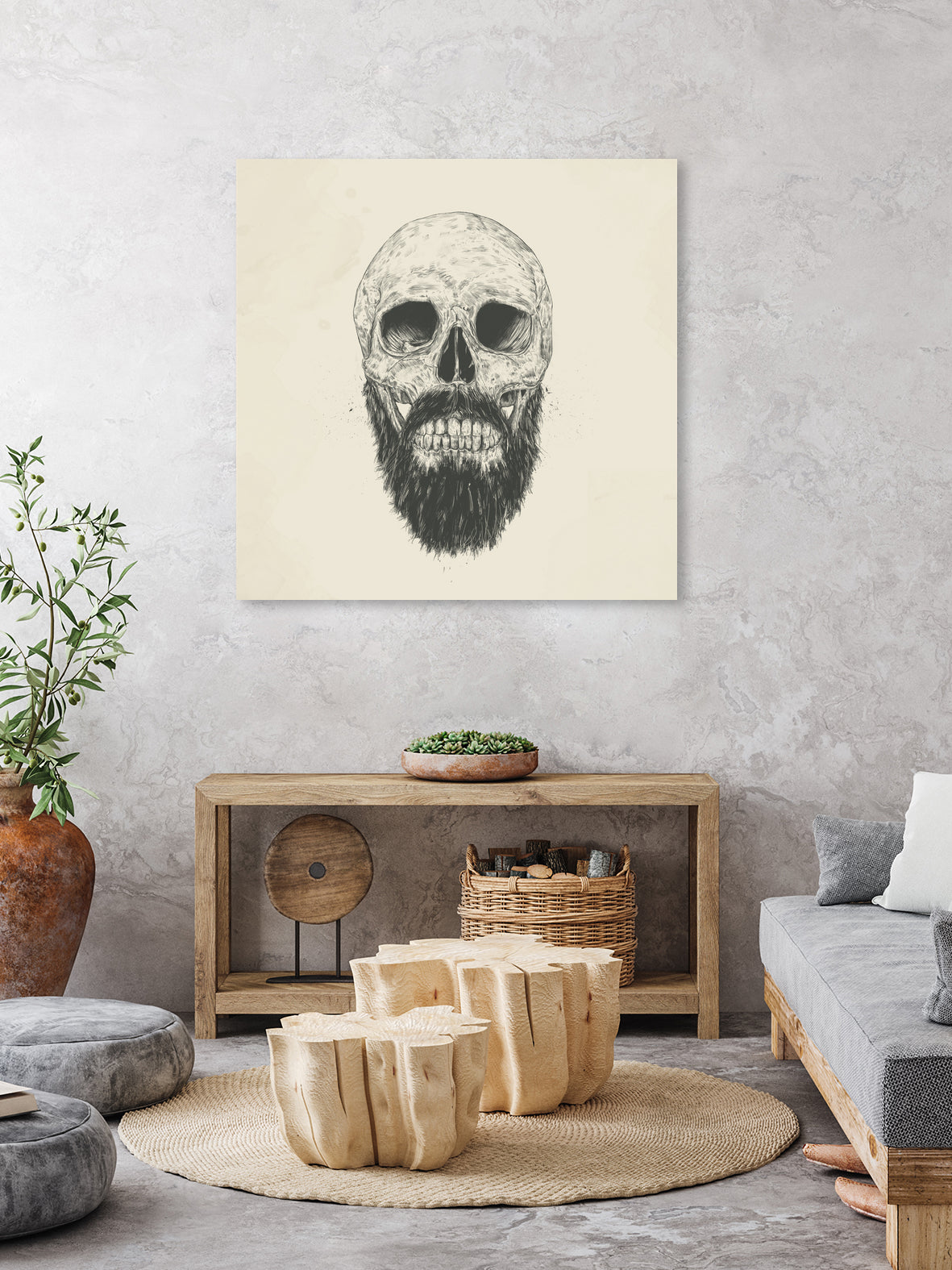 The beard is not dead by Solti Balázs on GIANT ART - brown digital drawing