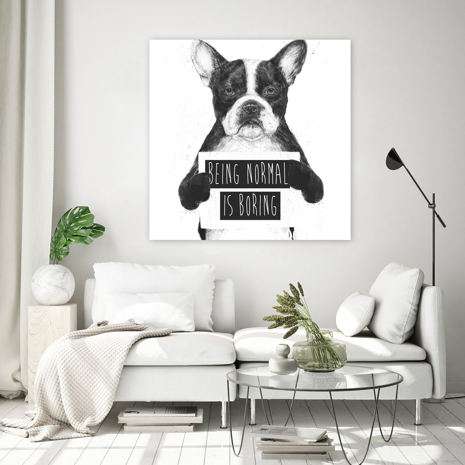 Being normal is boring by Solti Balázs on GIANT ART - white digital drawing