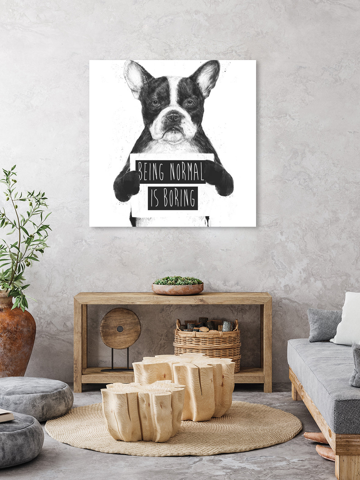 Being normal is boring by Solti Balázs on GIANT ART - white digital drawing