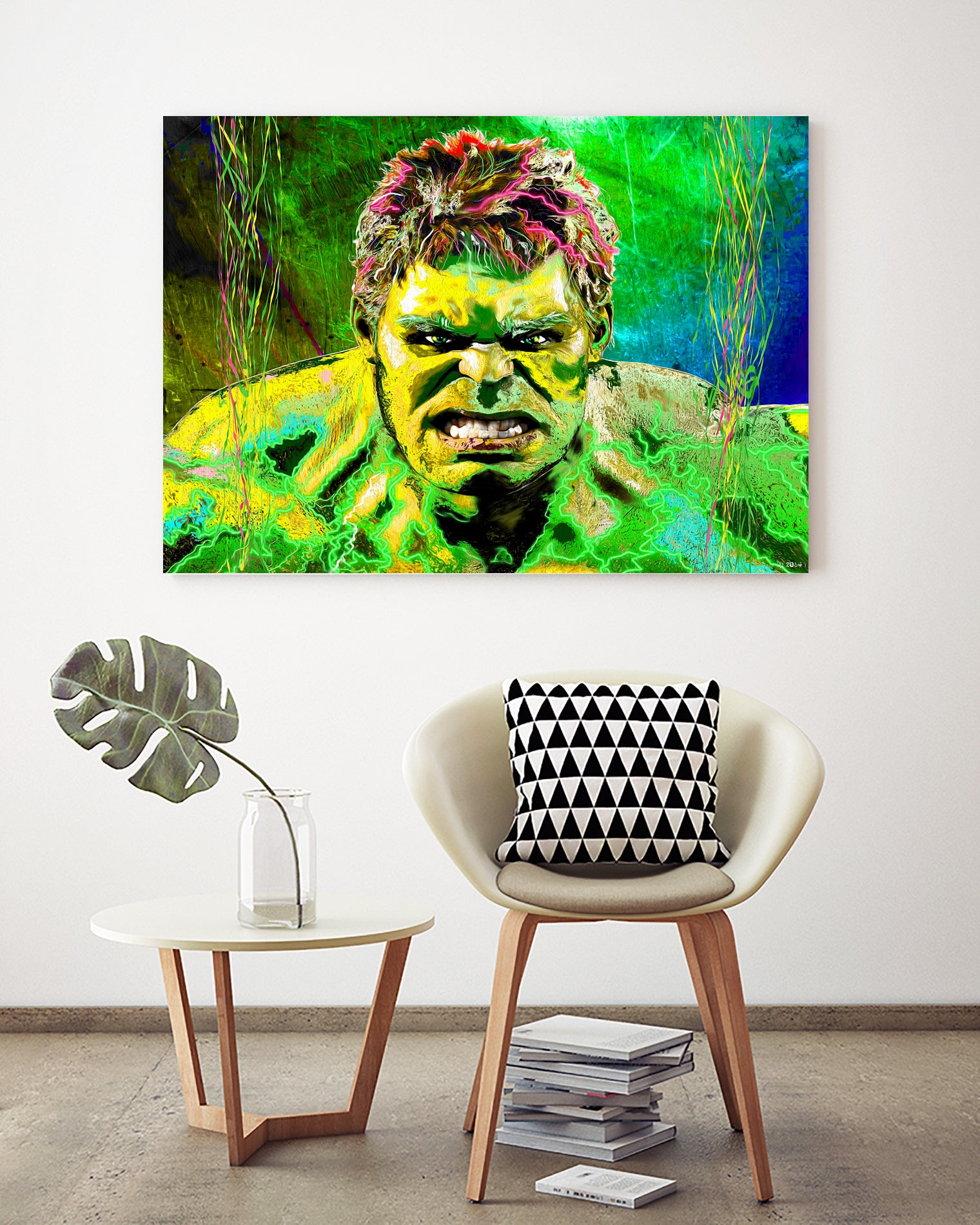 The Incredible Hulk by Daniel Janda on GIANT ART - fuchsia digital painting