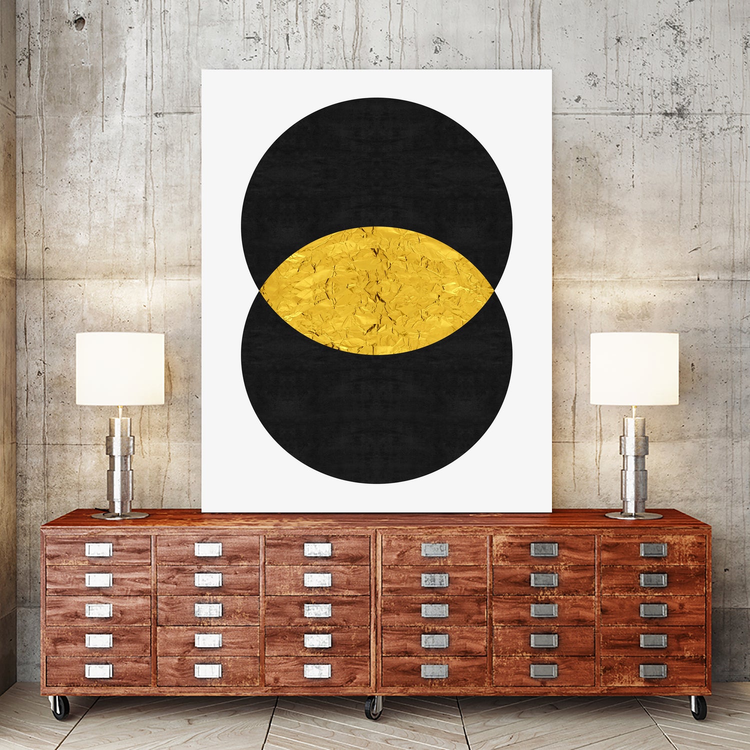 Golden fusion by Vitor Costa on GIANT ART - black digital painting