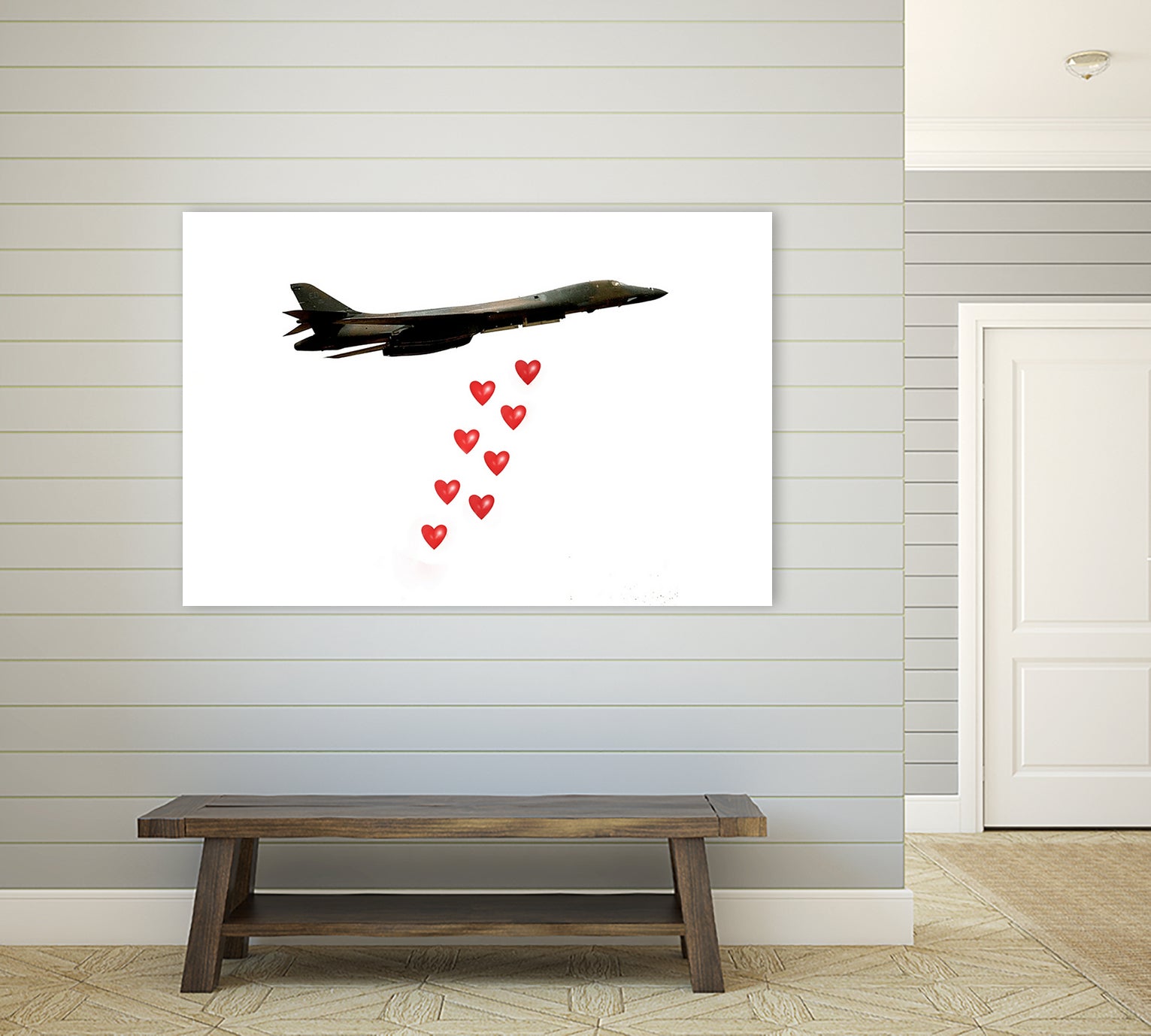 LOVE BOMBER by Michael Benisty on GIANT ART - white photo illustration