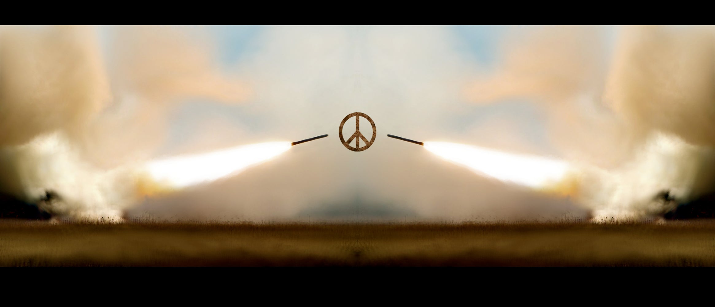 PEACE AT WAR by Michael Benisty on GIANT ART - white digital painting