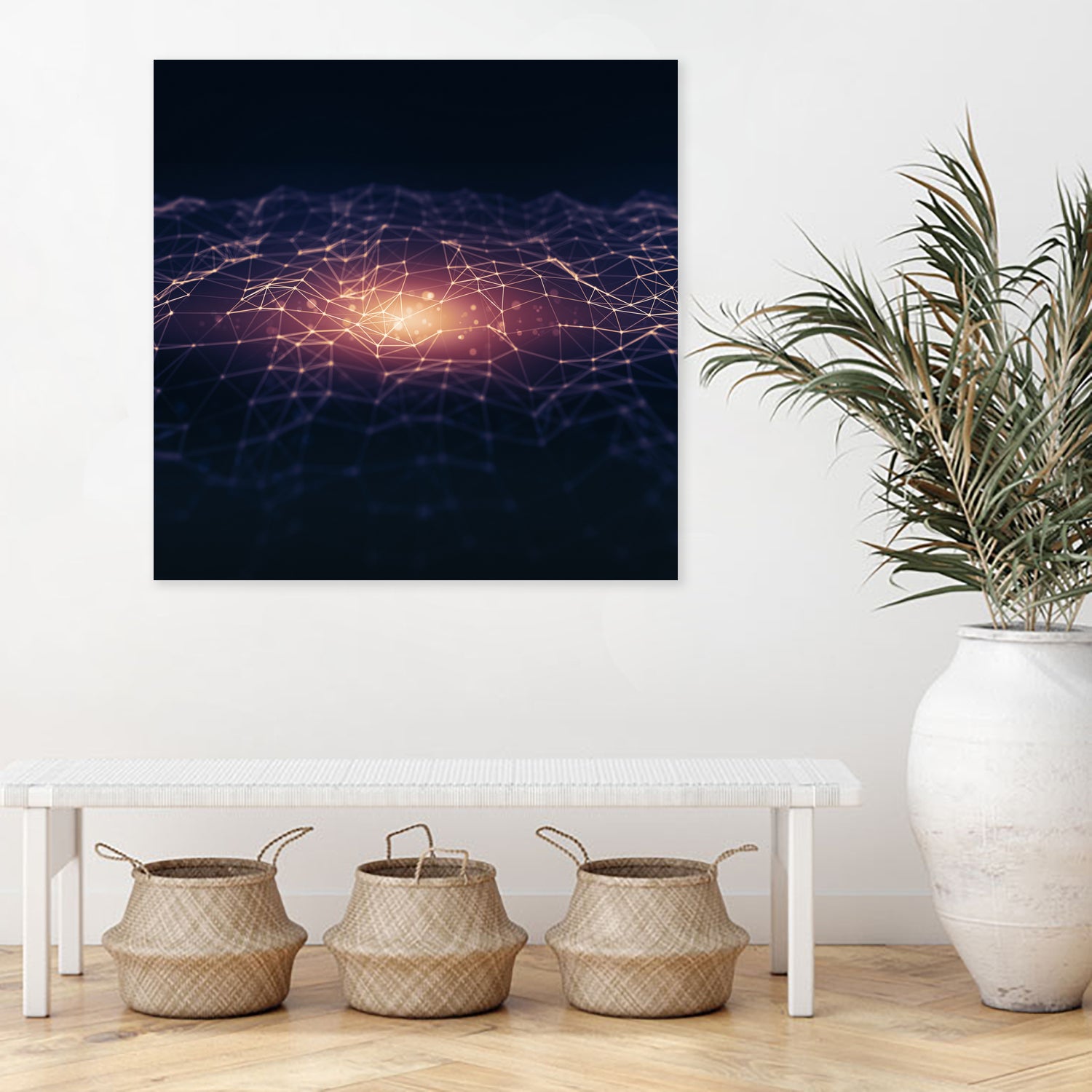 Low poly galaxy by Elena Voronina on GIANT ART - fuchsia 3d art