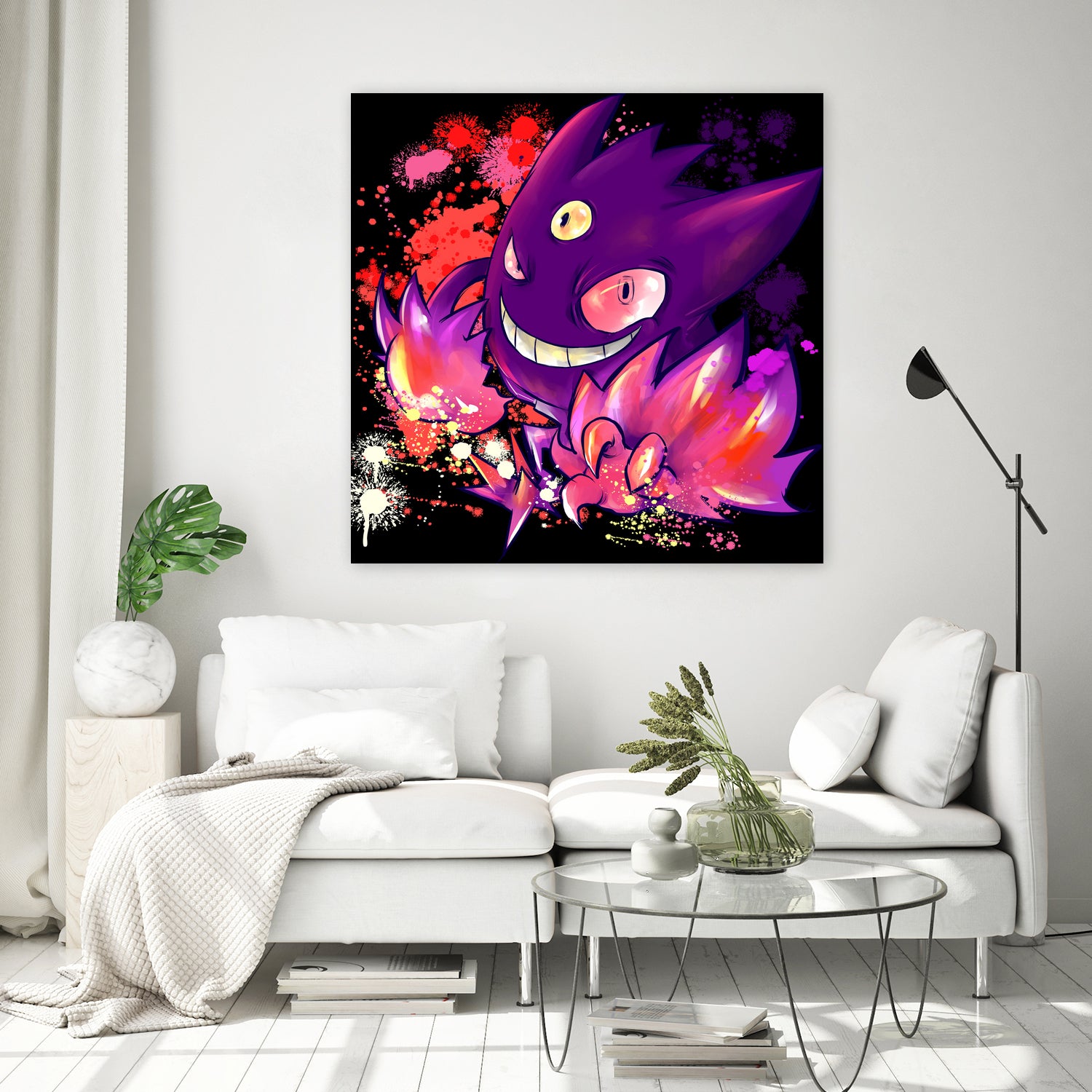 Mega Gengar by Victoria Fernández Bravo on GIANT ART - fuchsia digital drawing