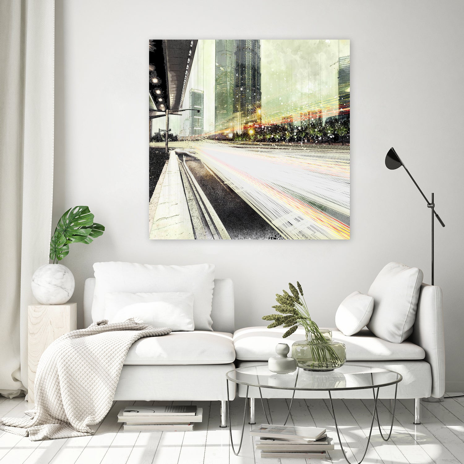 Tokyo Lights by Vin Zzep on GIANT ART - white digital painting