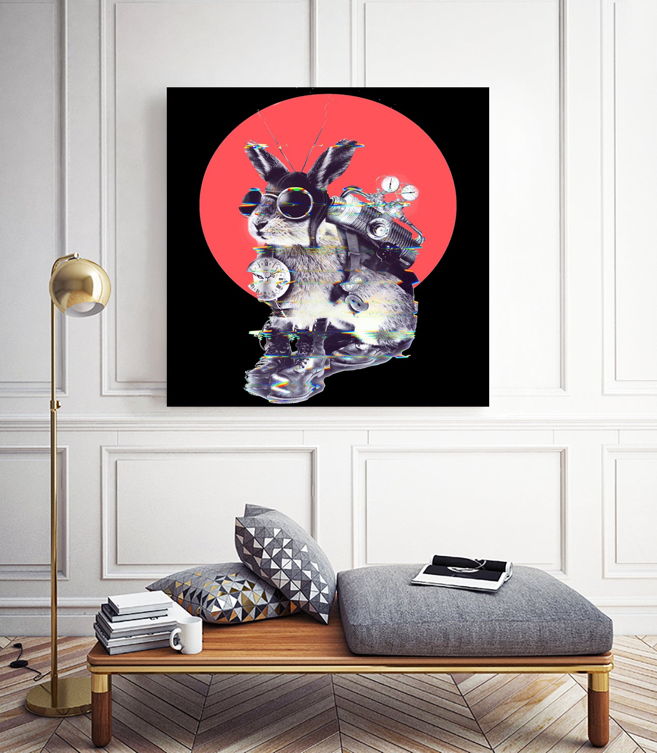 Time Traveller by Ali Gulec on GIANT ART - red digital painting