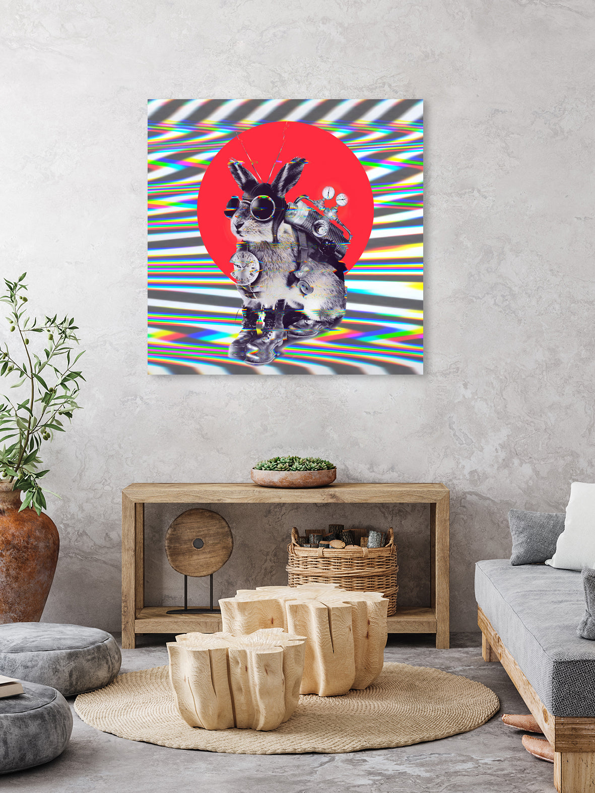 Time Traveller by Ali Gulec on GIANT ART - red digital painting