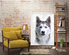 Siberian Husky by Alex Baron on GIANT ART - gray digital painting
