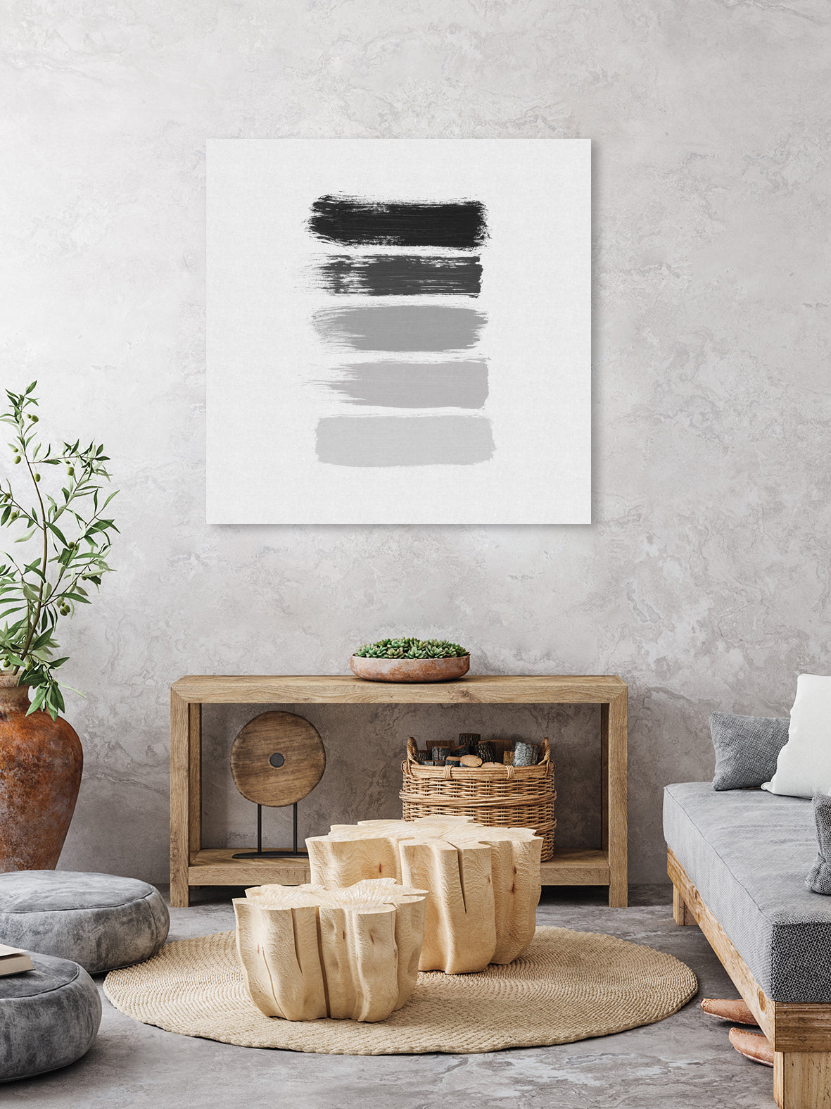 Black & White Stripes by Dana Shek on GIANT ART - white digital painting