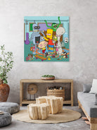 Cartoon Stoners by Proper Ganders on GIANT ART - blue vector illustration