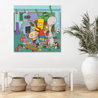 Cartoon Stoners by Proper Ganders on GIANT ART - blue vector illustration