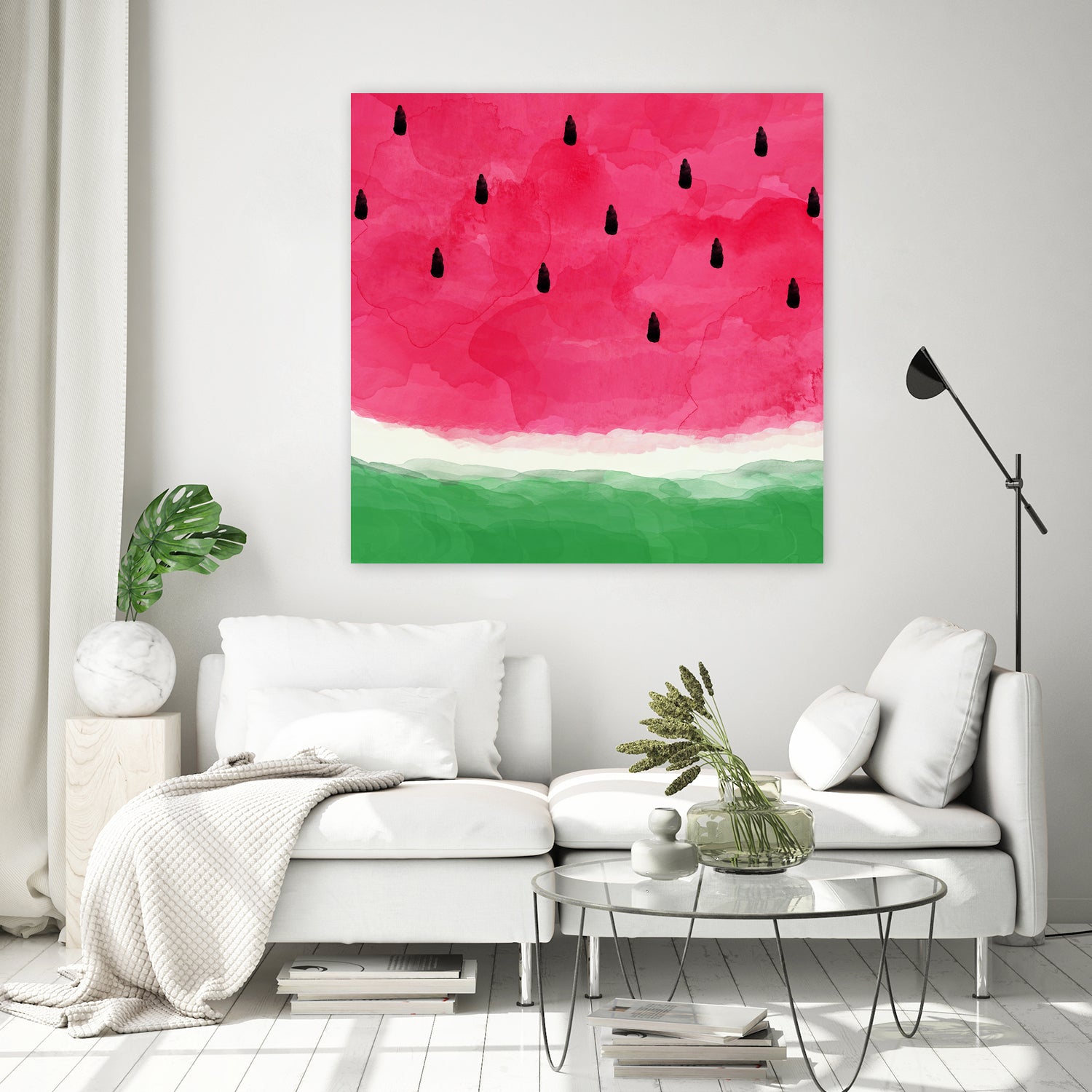 Watermelon Abstract by Dana Shek on GIANT ART - white digital painting