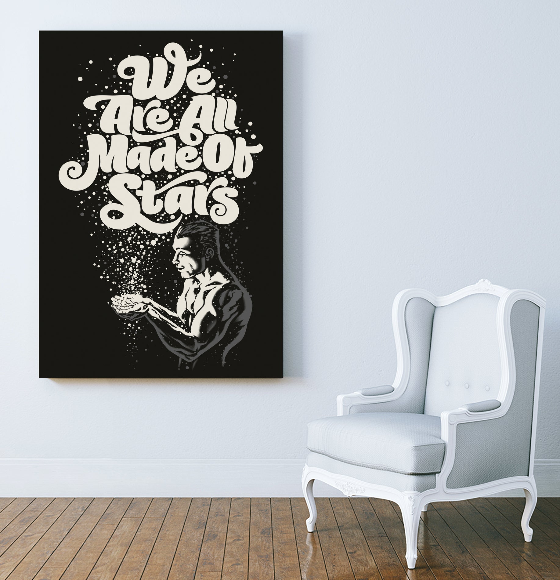 We Are All Made Of Stars by Rubens Scarelli on GIANT ART - black digital painting
