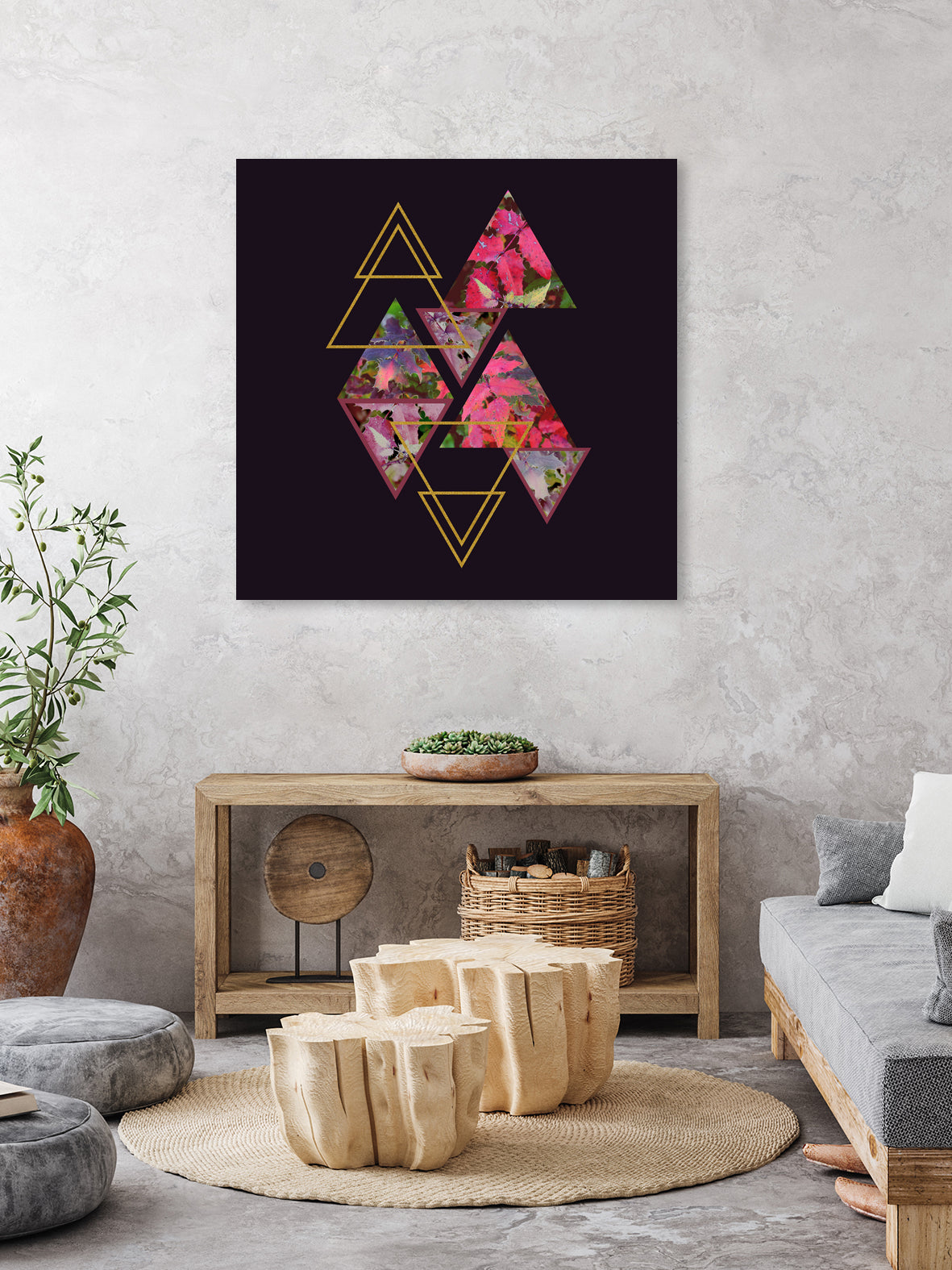 Purple Fall by Daniela di Niro on GIANT ART - fuchsia mixed media