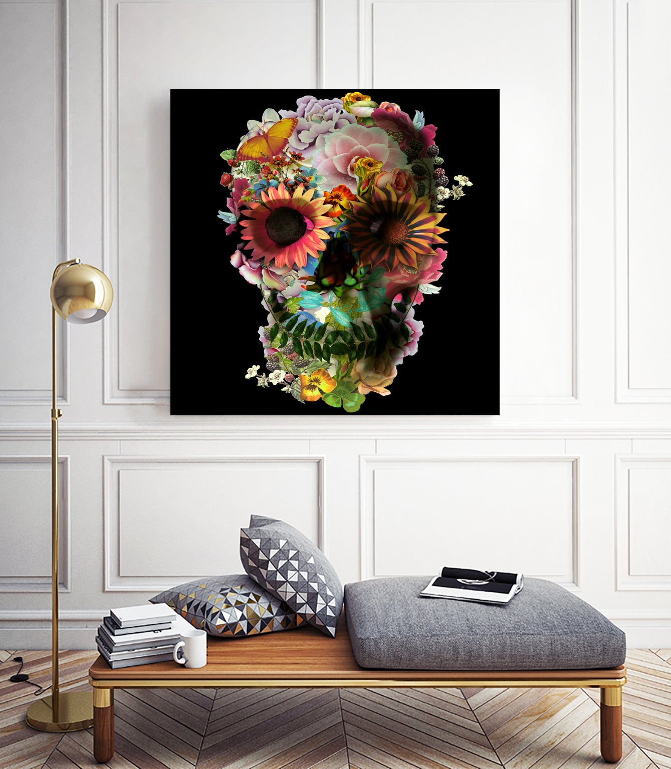 Skull 2 by Ali Gulec on GIANT ART - mixed media