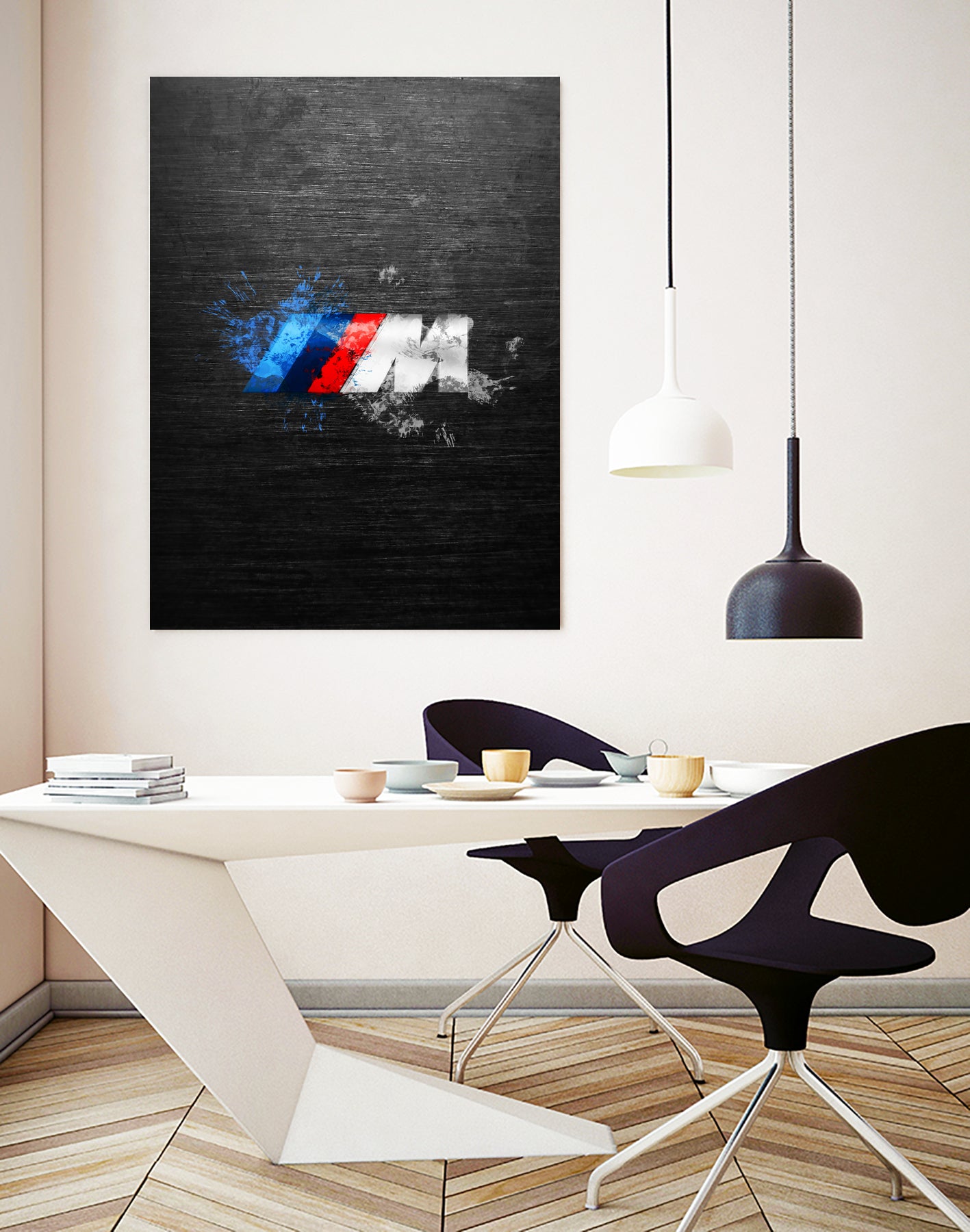 BMW M Power Splatter painting by Jurijs Permanickis on GIANT ART - black digital painting