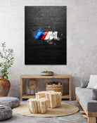 BMW M Power Splatter painting by Jurijs Permanickis on GIANT ART - black digital painting