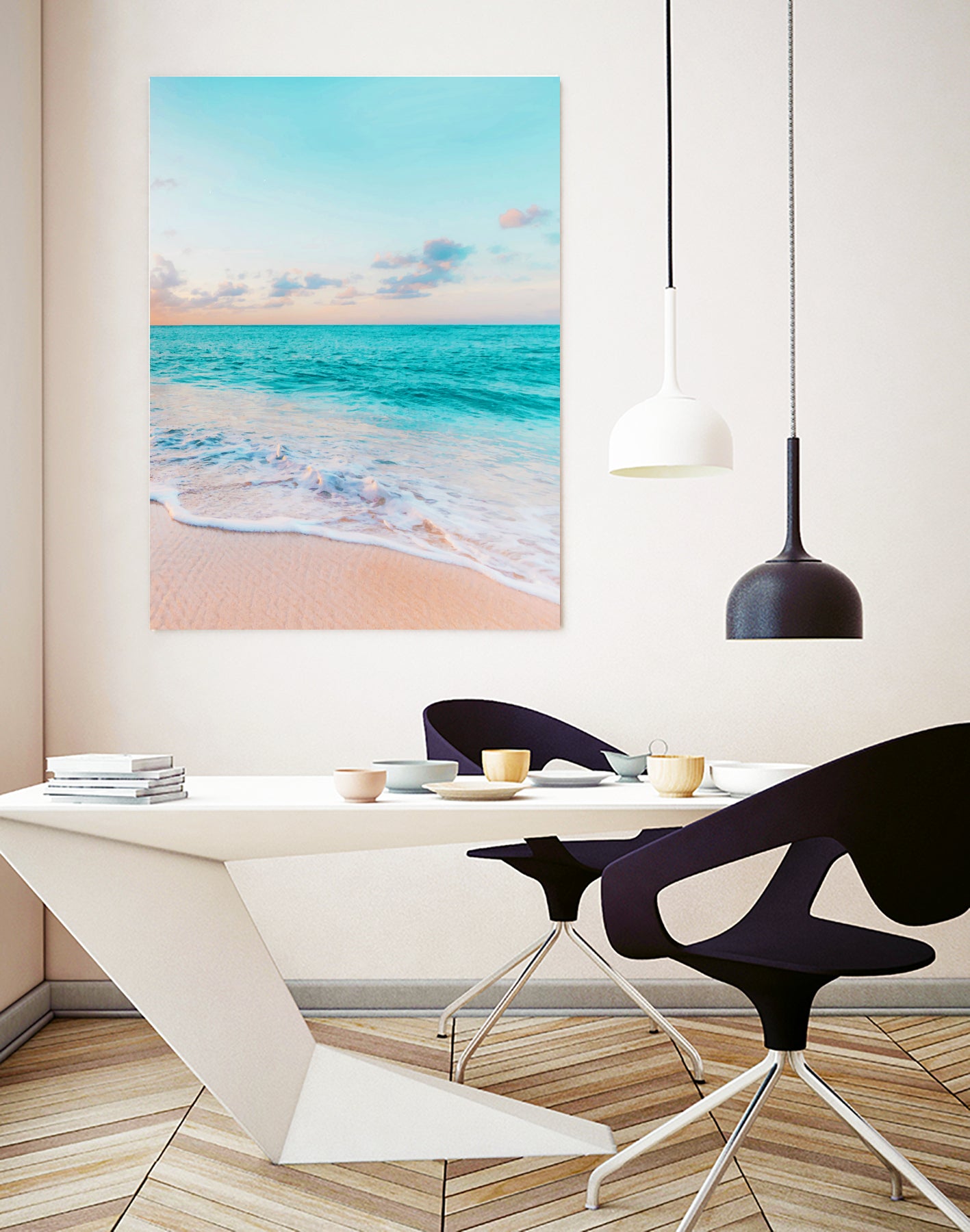 Ocean Bliss, Nature Landscape Sea Travel Tropical, Nordic by Uma Gokhale on GIANT ART - blue photo illustration