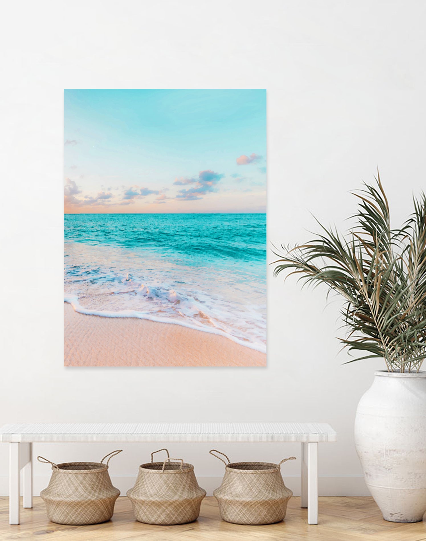 Ocean Bliss, Nature Landscape Sea Travel Tropical, Nordic by Uma Gokhale on GIANT ART - blue photo illustration
