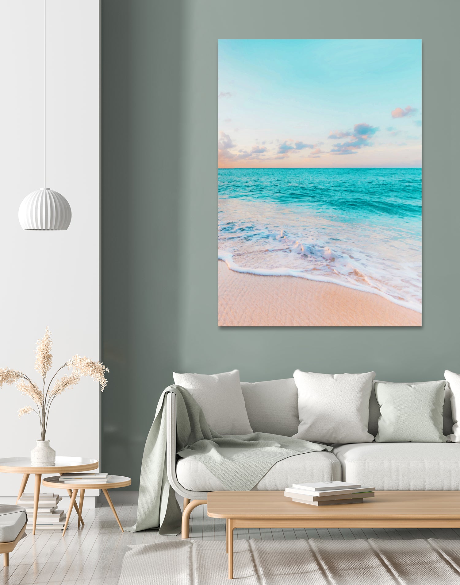 Ocean Bliss, Nature Landscape Sea Travel Tropical, Nordic by Uma Gokhale on GIANT ART - blue photo illustration